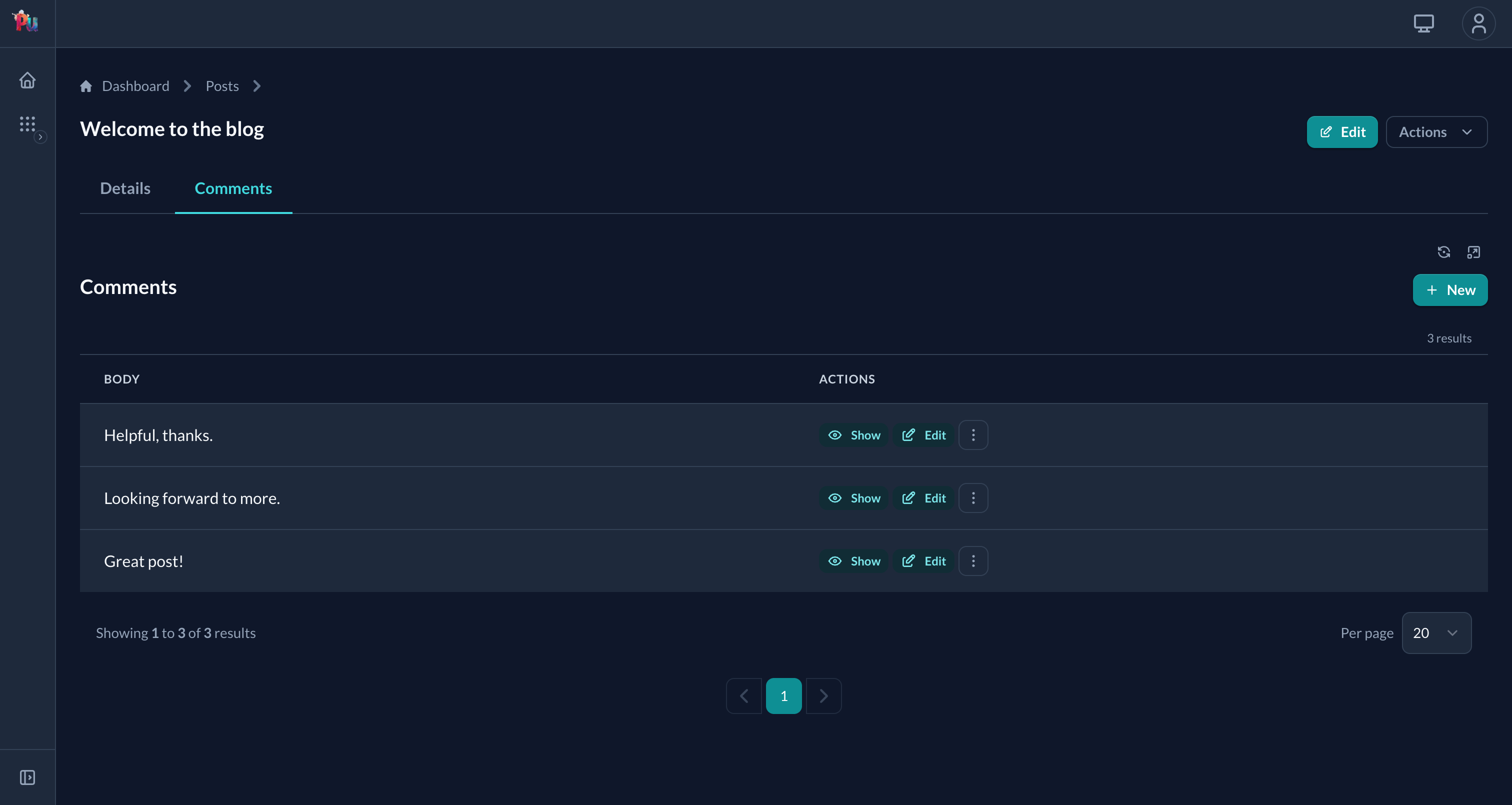Parent show page with nested-association tab