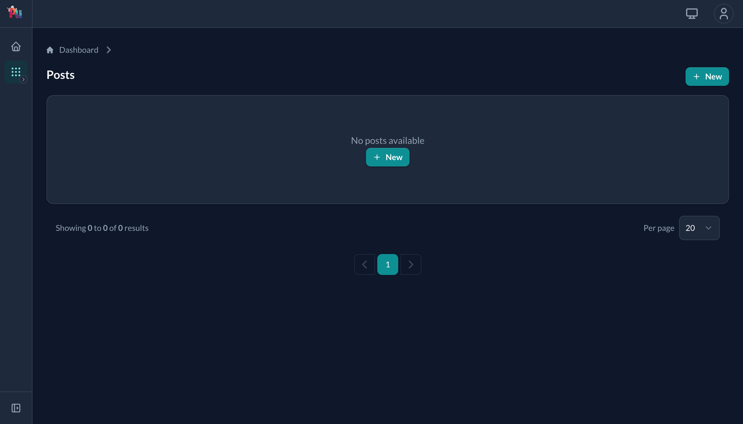 Empty posts index